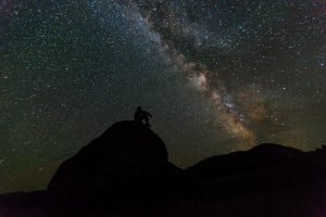 Person sitting alone