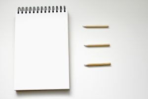 notebook and pen