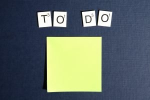 Making a to do list when you pack collectible items.