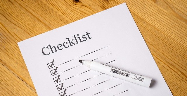 A checklist.
