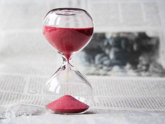 You won't use an hourglass to measure the time for moving last-minute but you will need to think about the time.
