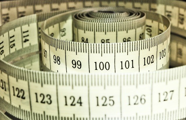A measuring tape.
