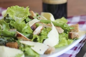 salad on the plate