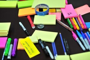 labels and color markers