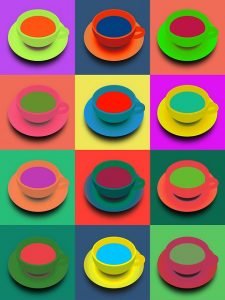 Contrast colors tiles