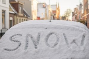 Car covered in snow