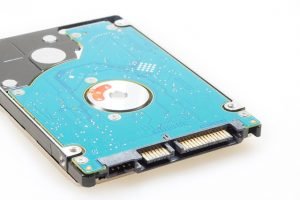 blue computer hard drive