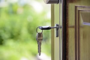 keys in the keyhole